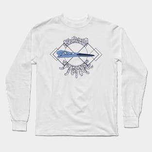 Heron Skull Long Sleeve T-Shirt